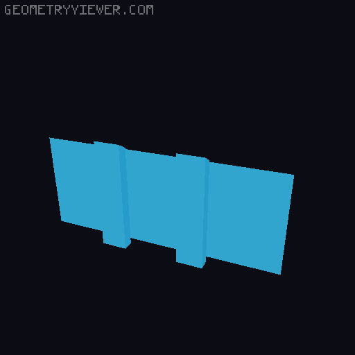 Wall Mount for Minifig Hexagons 3D model thumbnail
