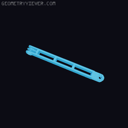 Anti-droop detented arms for Modular Mounting System 3D model thumbnail