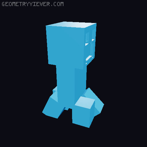 Creeper Minecraft 3D model thumbnail