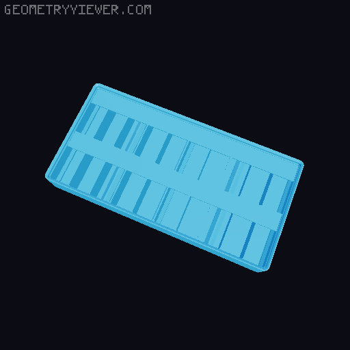 Gridfinity Ultra Light Bins - Divider Label Edition 3D model thumbnail
