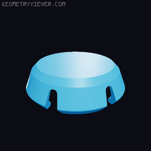 Bottlecap Cover - Bottlecap Stopper 3D model thumbnail