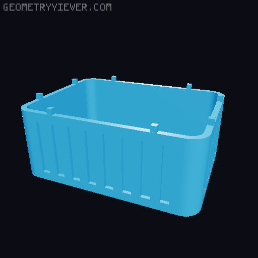 Alternative three-part box for Rocco's Vault with Pin Tumbler Lock 3D model thumbnail