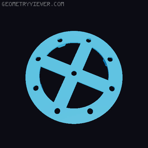 Printable Lazy Suzan & Planetary Gear Vise Open Ball XL 3D model thumbnail
