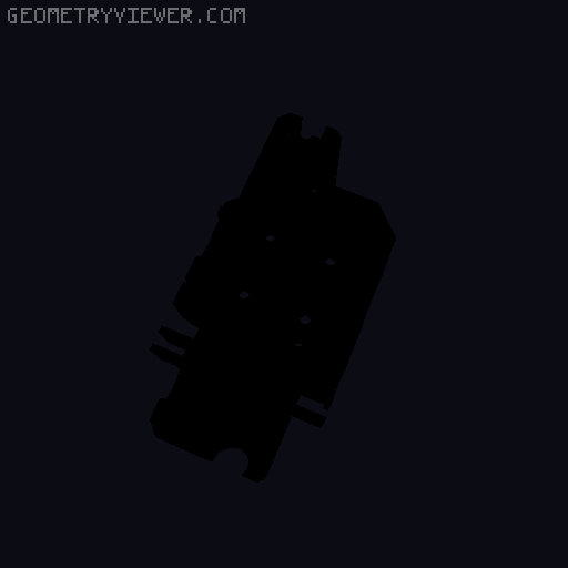 Mk3s TBG-S Carriage with IFS for Linear Rail X 3D model thumbnail