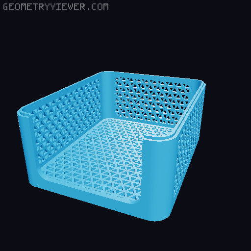 Stackable Storage Caddies 3D model thumbnail