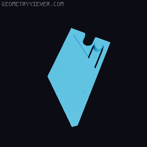 Utility Knife - Hex Removed 3D model thumbnail