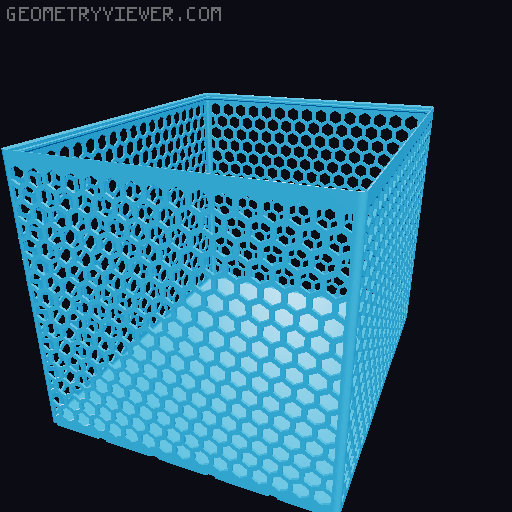 Gridfinity Hex Bins all sizes 3D model thumbnail