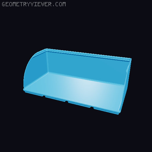 Gridfinity rouded bins collection all sizes 3D model thumbnail