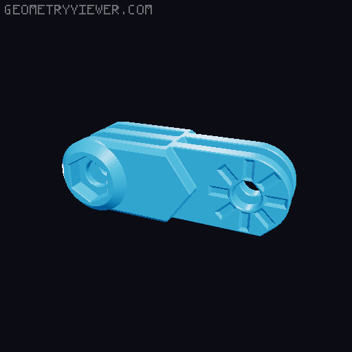Anti-droop detented arms for Modular Mounting System 3D model thumbnail