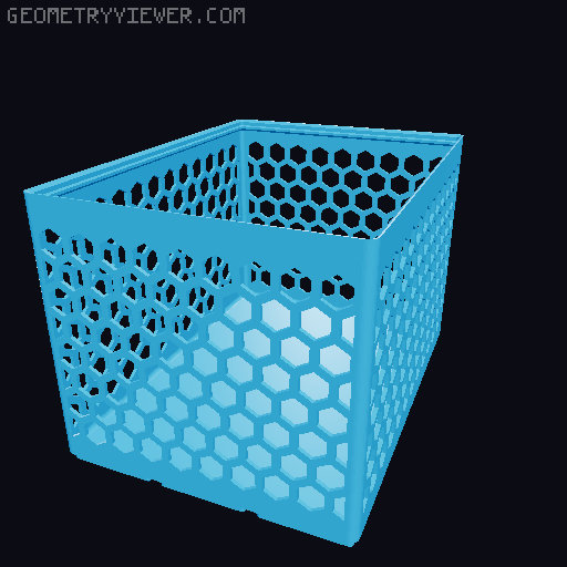 Gridfinity Hex Bins all sizes 3D model thumbnail