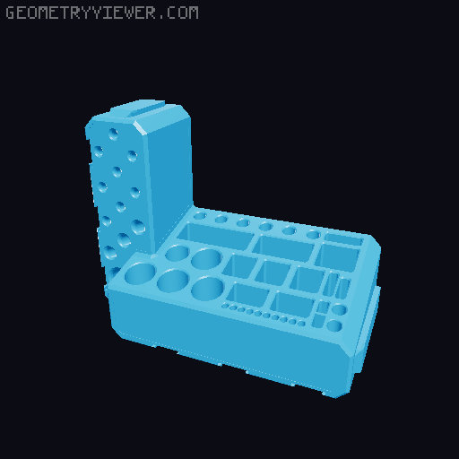 Modular Organizer 3D model thumbnail