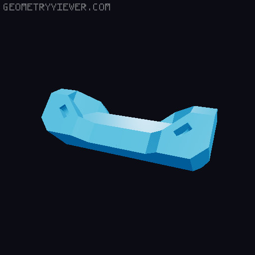 openGrid - Angle connector 3D model thumbnail