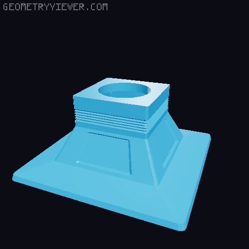 AFA - Galaxy - 4.5" Scale - Ten Forward Bar Counter with Tables and Chairs 3D model thumbnail