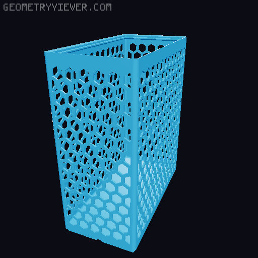 Gridfinity Hex Bins all sizes 3D model thumbnail