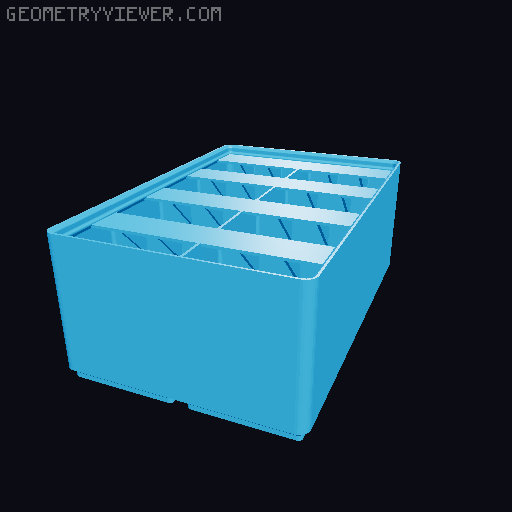 Gridfinity Ultra Light Bins - Divider Label Edition 3D model thumbnail