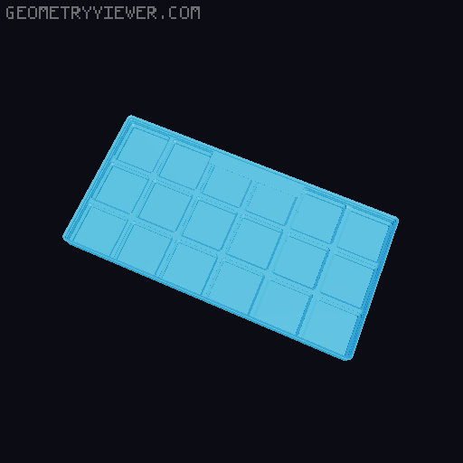 Gridfinity cups height 2 (18mm) collection 3D model thumbnail