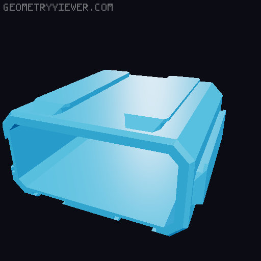 Modular Organizer 3D model thumbnail