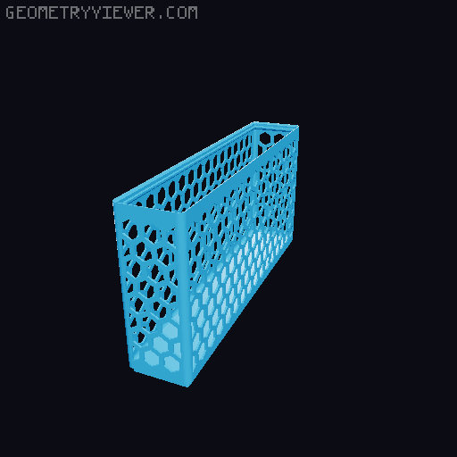 Gridfinity Hex Bins all sizes 3D model thumbnail