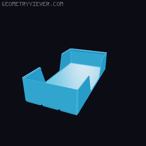Gridfinity wall cutout collection 3D model thumbnail