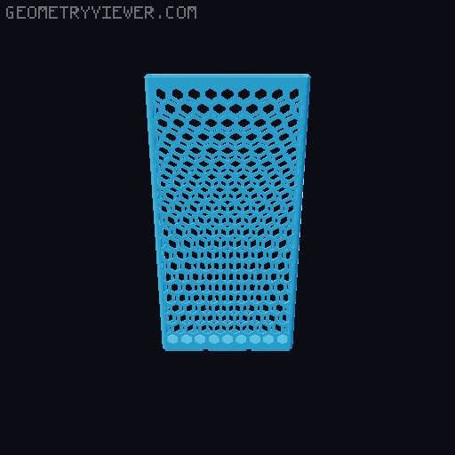 Gridfinity Hex Bins all sizes 3D model thumbnail