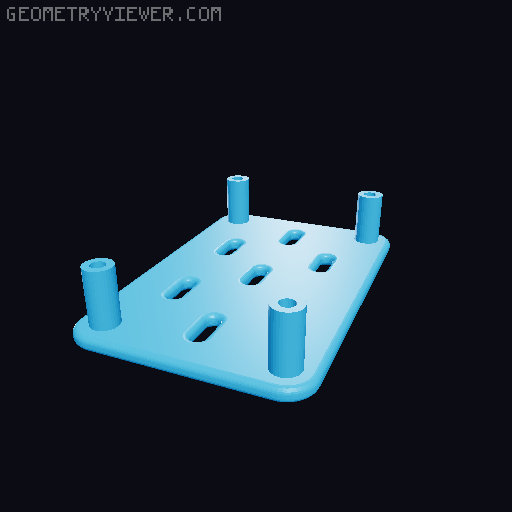 Skadis Pegboard, all sizes 80 to 360mm 3D model thumbnail