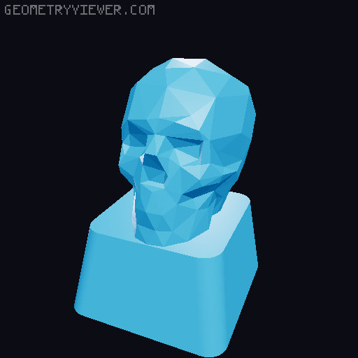 Skull Keycaps 3D model thumbnail