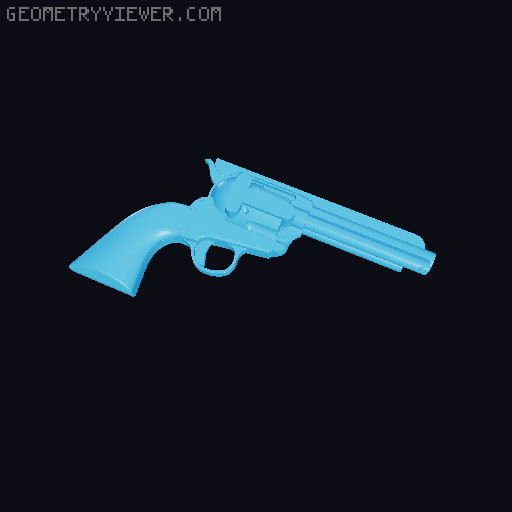 Colt single action holster mold with teklok attachment 3D model thumbnail