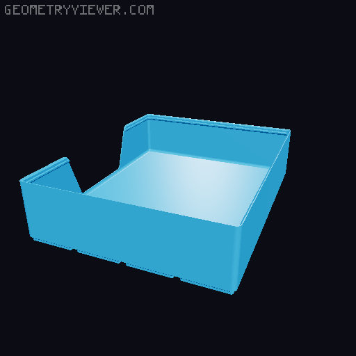 Gridfinity wall cutout collection 3D model thumbnail
