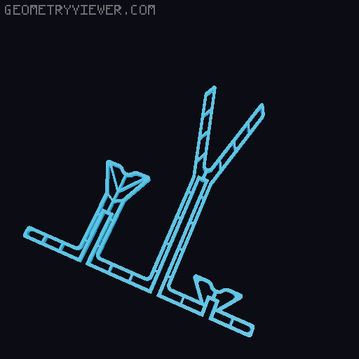 Moka drying stand 3D model thumbnail
