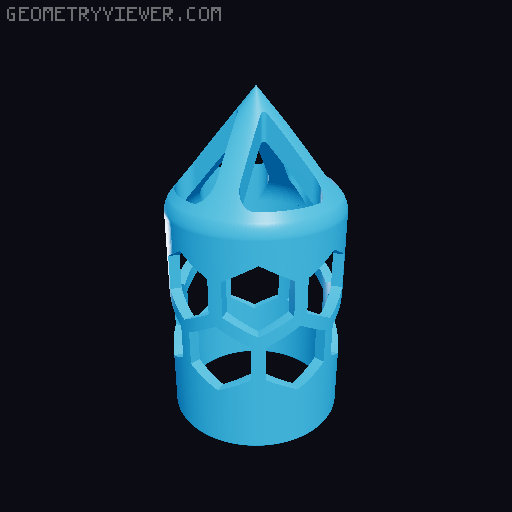 Moss pole 3D model thumbnail