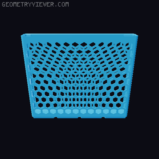 Gridfinity Hex Bins all sizes 3D model thumbnail