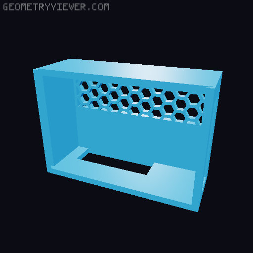 Ender 3 v3 KE / SE Storage Box with cable holder and removable Raspberry Pi 4B case 3D model thumbnail
