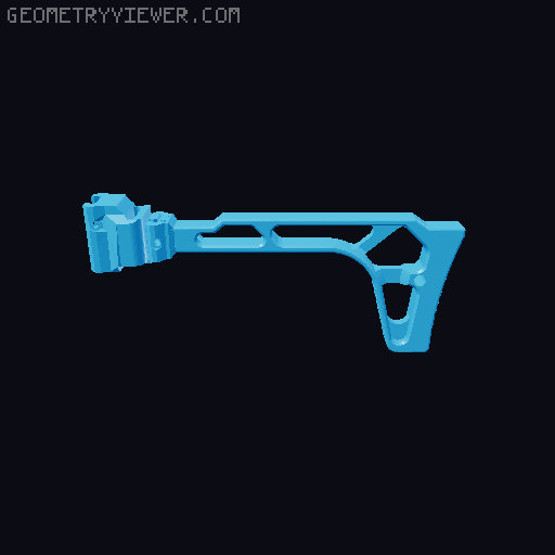 Handbrace that works with Umarex TxTwentyTwo airsoft 3D model thumbnail