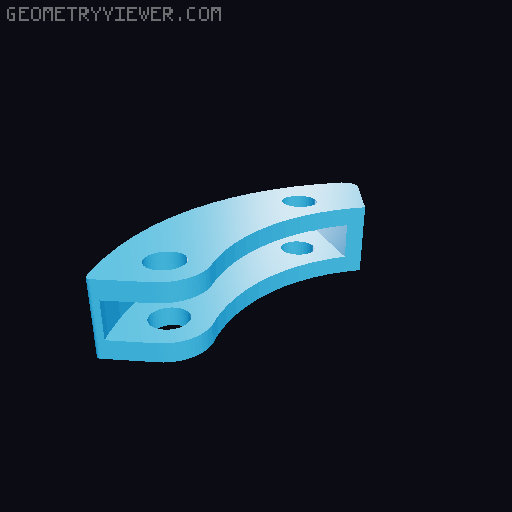 Locking Pole Clamp 3D model thumbnail