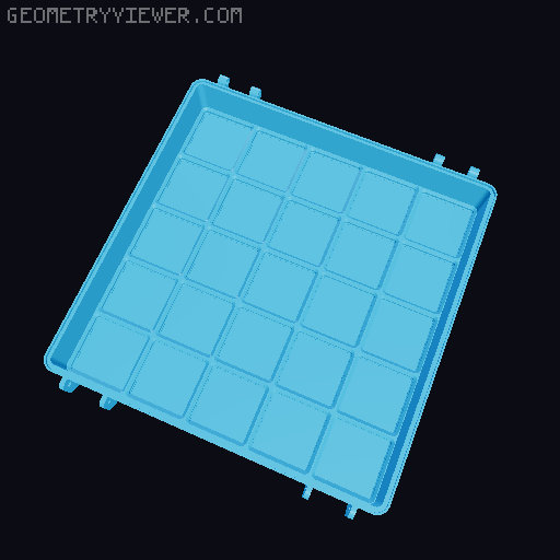 Rugged Gridfinity Box (Parametric) 3D model thumbnail