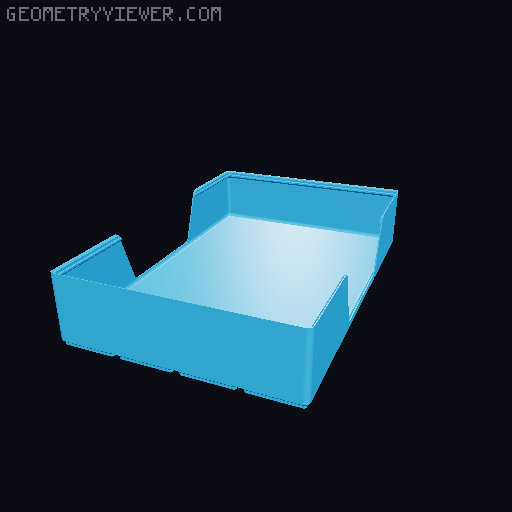 Gridfinity wall cutout collection 3D model thumbnail