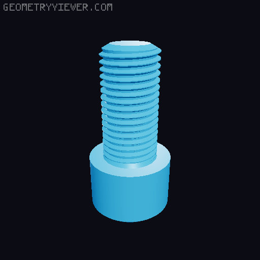 Hundreds of Metric Allen Screws with Cylindrical Head M2 up to M64 3D model thumbnail