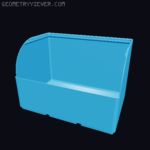 Gridfinity rouded bins collection all sizes 3D model thumbnail
