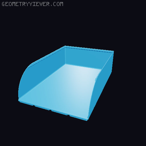 Gridfinity rouded bins collection all sizes 3D model thumbnail