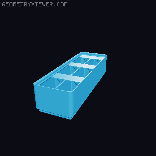 Gridfinity Ultra Light Bins - Divider Label Edition 3D model thumbnail