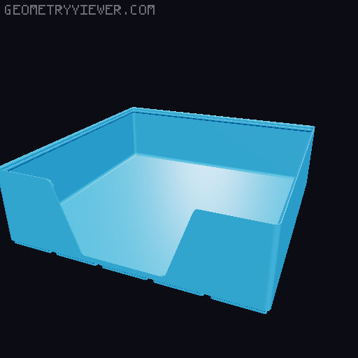 Gridfinity wall cutout collection 3D model thumbnail