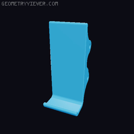low profile holders (no screen obstruction) 3D model thumbnail