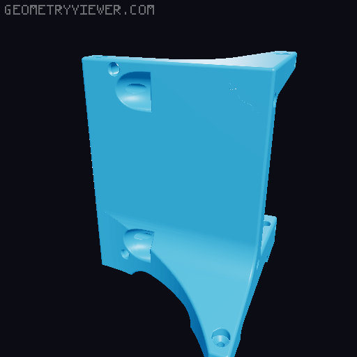 Wall mount bridge and step for cats 3D model thumbnail