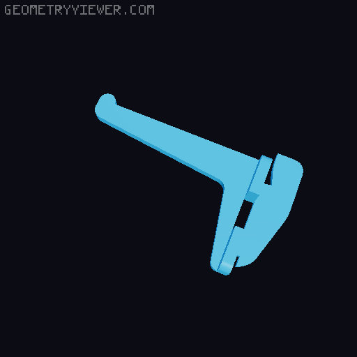 DDD Printable Wall Control System 3D model thumbnail