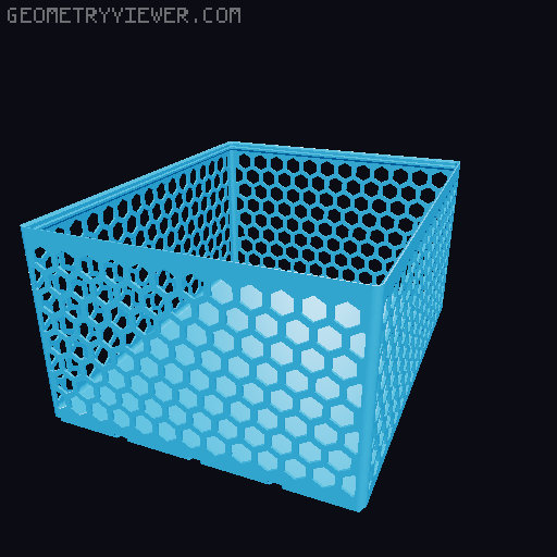Gridfinity Hex Bins all sizes 3D model thumbnail
