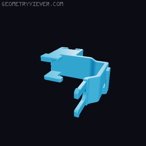 BTT SFS Mount for Vertical E3V3KE Cable Bracket 3D model thumbnail