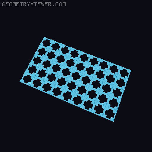 Thin Gridfinity Magnet Base - up to 12x12 3D model thumbnail