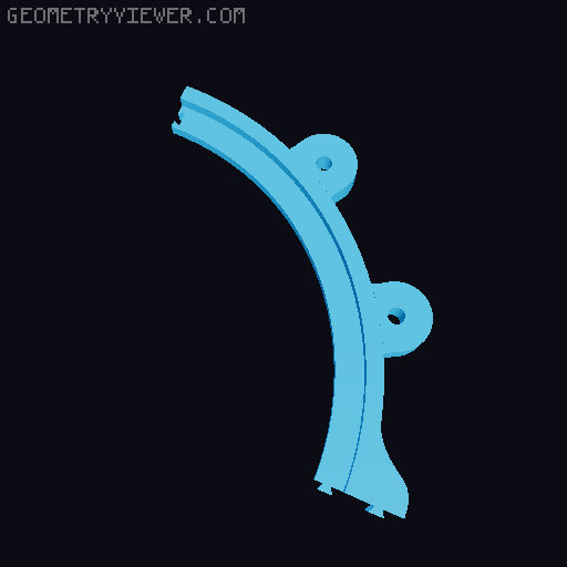 Flansch 200mm Abzug 3D model thumbnail