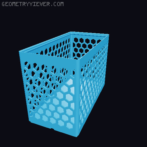Gridfinity Hex Bins all sizes 3D model thumbnail