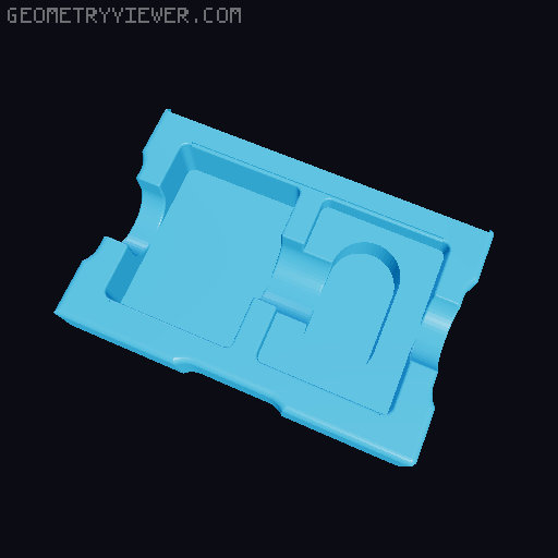 Photo Caddy Board Game Inserts 3D model thumbnail